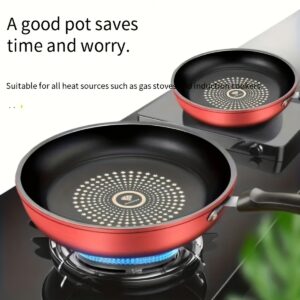 9.45inch Cast Iron Non-Stick Skillet - Dishwasher Safe, Induction Compatible, Healthy Cooking with Less Smoke, Perfect for Gas & Electric Stoves