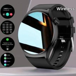 COIUSOR Smart Watch for Men, 1.39" IPS Display, 360p Resolution, Wireless 5.0, USB Charging, 300mAh Lithium Polymer Battery, Non-Waterproof, Metal Body, Silicone Strap, AB5681G Chip, Sports & Call Functionality