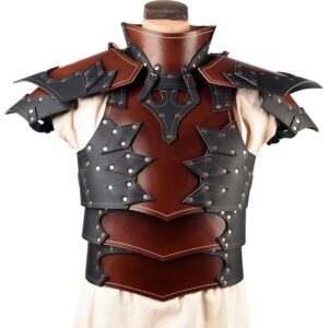 New Medieval Renaissance Viking Shoulder-Faux Leather Stage Costume Cosplay Armor Chest Dress Up