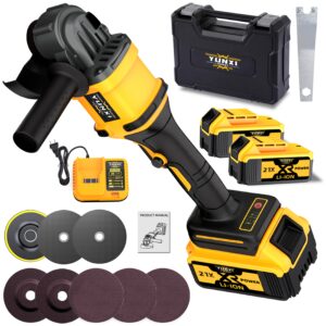 A new rechargeable angle grinder for metal grinding, polishing, rust removal, and home repair in 2025, with a compact design and side handle for professional polishing and fashionable tool design. It is a Father's Day gift for men, Brushless Angle Grinder, Cordless Angle Grinder with And Charger, Grinder Power Tool, Cordless Angle Grinder Heavy Duty, Grinder Tools, Cordless Mini Grinder, Mini Grinder Cordless, Grinders Power Tools, DIY Projects, Home Improvement,