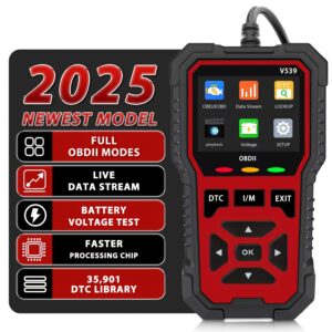 V539 Advanced Vehicle Diagnostic Tool - Quick OBD2 Code Reader with In-Depth Analysis - Easy-To-Use Professional OBDII Device for Every Car, Without Battery