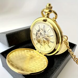 A Retro Classic Skull Mechanical Pocket Watch With Roman Numerals And World Time, Featuring A Double-opening Design, Zinc Alloy Case, A Gift For Men And Women, Gift Item | Elegant Wristwatch | Complex Mechanical Design