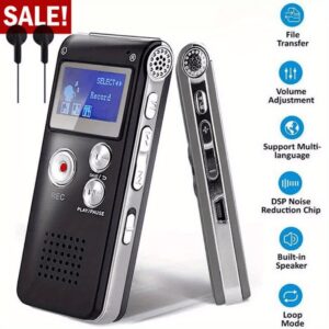 16/ 32GB Digital Voice Recorder Recorder Recorder Mini Lecture Multi-function Rechargeable 650 Hours Digital Audio Recorder MP3 Player
