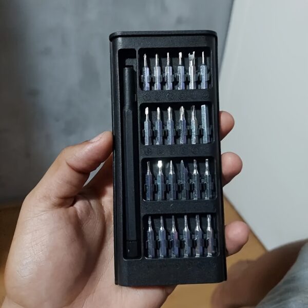76aca732-a768-41ec-9fe0-ec8795b2f730.jpg 1 set 25-in-1 Mini Screwdriver Set, Multi-Functional Repair Tool for Electronics / Phones / Computers / Glasses / Watches / Jewelry Precision Maintenance Tools Durable Plastic No Charging Required - Comes with Various Bits Perfect Halloween and Christmas Thanksgiving Gift!!!