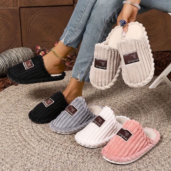 [5 colors to choose from]warm soft fabric slippers, fluffy lining|Four seasons home slippers for couples, perfect holiday gifts, Women's home slippers, unisex