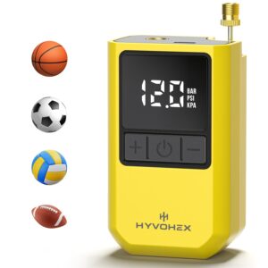 792b68f4-897f-4c8b-bde5-3d125d29dca9.jpg HYVOHEX Portable Electric Ball Pump with Brass Needle - 17PSI High Pressure, 1500mAh USB Rechargeable, LCD Pressure Gauge & Flashlight, Auto Inflation for Basketballs, Footballs, Air Rings - Compact Design for Indoor/Outdoor Use, Sports Equipment, Sleek Sports Gear, Durable Construction, Sports Enthusiasts, Outdoor Sports, Modern Sports Gear, Reliable Performance, Sports Fans