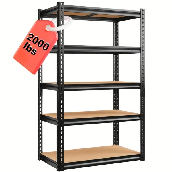 500 Lbs/ 2000 Lbs Garage Shelves, Utility Storage Racks, Heavy Duty 3/5 Tier Metal Shelving Units, 29.5" H X 15.7" W X 15.7" D, 60" H X 28" W X 12" D, Adjustable Kitchen Warehouse Basement Garage Utility Rack, Tool Utility Storage Rack, Utility Shelves