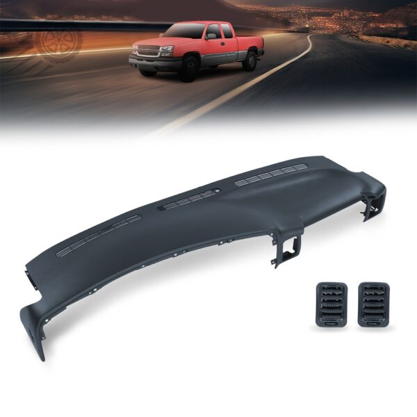 7aab4b26-a982-444f-babc-de7086f116f6.jpg Cover Cap Board Overlay Blue Fit for Chevy Silverado Sierra 99-06 03 Molded Dash