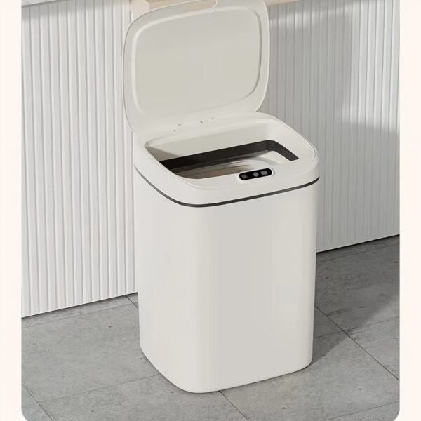 4.23/3.17/2.91 Gallon Smart Induction Trash Can, Fully Automatic Electric Squeezing Waste Bin for Toilet, Living Room, Household Use