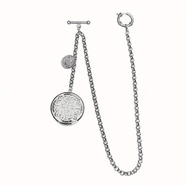 A Nostalgic Vintage Vest Chain for Men, Featuring a Long Chain That Can Be Used As a Brooch Or Pocket Watch Accessory, Model Y34.