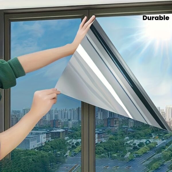 1 Roll 39, 37x15, 75 Inch Privacy & Sun Protection Window Film - One-Way View, Anti- Heat Insulation Sticker for Office, Static Cling Installation, Classic Design, Durable Plastic Material, Office Window Film | Classic Window Film | Easy Installation Film, Window Film for Privac