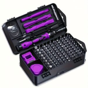 115-in-1 Precision Screwdriver Set, Suitable for Computers, Mobile Phones, Watches, Glasses, Electronic Products And Other Products. All Precision Bits Are Of Chromium Vanadium Steel, Which Is Wear-resistant, -oxidation And Corrosion Resistant., Watch Maintenance Set, Computer Repair Tools, Multibit Screwdriver, Compact Screwdriver Set, Durable Screwdriver Set, Corrosionresistant Bits, Repair Tool Kit, Multibit Driver, Home Repair, Mechanics Toolkit