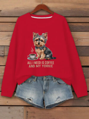 teediy Yorkshire Terrier Coffee teediy women's sweatshirts