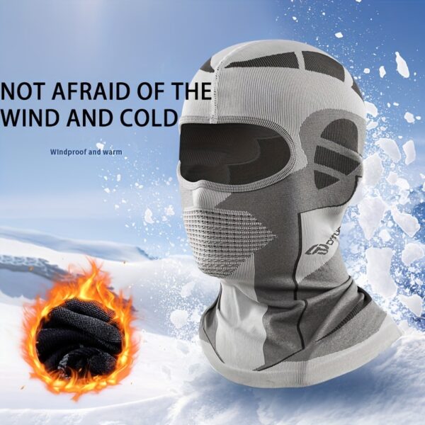 809dfa4e-d303-41cd-9d78-6a0ed910dda3.jpg 1pc Extreme Cold Weather Balaclava - Windproof Thermal Face Mask & Neck Gaiter with Full Face Coverage, Breathable Moisture-Wicking Polyester Fleece Lining - for Skiing, Snowboarding, Motorcycling, Hiking, Cycling - Men'S Winter Sports Gear (1pc), Outdoor Activities, Snug Fit, Durable Construction, Outdoor Enthusiasts