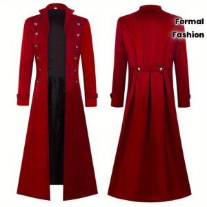 8421bb063af1f354a89b9f1981033c7b.jpg Men's Gothic Victorian Steampunk Jacket - Vintage Frog coat with Button-Front Closure, Elegant Gothic Victorian Costume for Halloween, Cosplay, Stage Performances - Formal Party Outerwear, Cosplay Attire, Retro Fashion, Decorative Buttons, Theater Performers