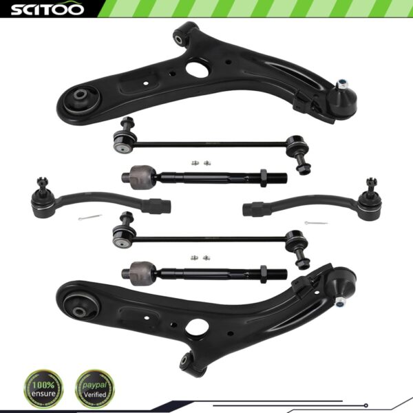 High-Performance Suspension Kit for Hyundai Elantra Sedan/Gt 2011-2017 - Front Control Arm with Ball Joints And Tie Rod Kits | Improve Ride Comfort And Stability