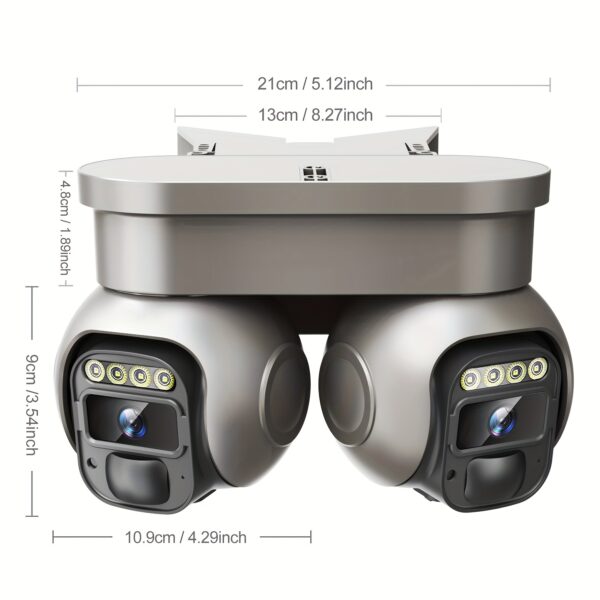 871ae1df-d584-4c84-b1bd-cef5fce241ed.jpg Solar-Powered 4G LTE Cellular Outdoor Security Camera with Dual Lens 360° PTZ View, 1920P HD Video, Motion Detection Alerts, Built-In SIM Card & Solar Panel, 4G/3G/2G/5G Network Compatible, Lithium Battery Backup, App-Controlled Wireless Smart Home Surveillance System for Property Protection, Durable Construction & High Quality Design, Outdoor Security Camera Solar, Property Protection System, Smart Home Security, High Quality Housing, Rugged Outdoor Build, Solarpowered Technology