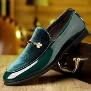 [Casual Slip-On Loafers] Casual Solid Color Men's Slip-On Loafers - Low Top Round Toe Rubber Sole - All-Season Daily & Outdoor Shoes