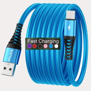 [Fast Charging USB-C Cable] Fast Charging USB-C Cable, 3.3ft/6.6ft/9.9ft Braided, Suitable for Samsung Xiaomi Redmi Oppo Oneplus And More Smartphones