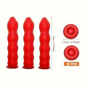 5pcs Reusable Silicone Caulk Cap Kit, Flexible Caulk Protection Tool, Rubber Caulk Storage Lid for Standard Caulk Nozzle, Maintenance Sealant Spreader, Maintenance Tool|Versatile Caulking Equipment|Reusable Cap