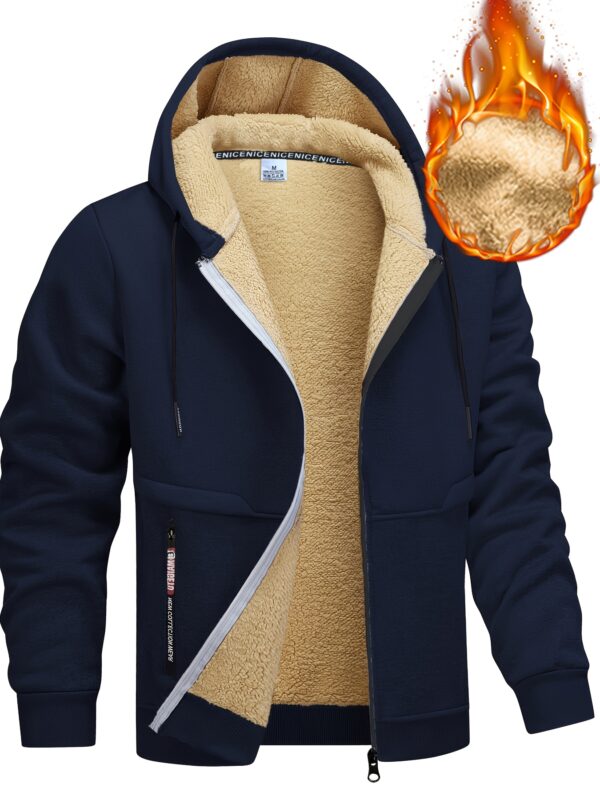 8c19d365-a00b-4219-9a2c-b4743d41a530.jpg Men'S Heavy-Duty Winter Jacket - Full-Zip Hooded Coat with Drawstring Hood, Soft Warm Outerwear, Front Zipper Closure & Side Pockets - Cold Weather Outerwear for Everyday & Formal Use - Fall/Winter Jacket for Men, Winter Coats, Seasonal Fashion, Classic Design, Durable Construction, Outdoor Enthusiasts, Fall Outerwear, Casual Style, Highquality Fabric, Outdoor Adventurers, Thick, Formal Wear, Stylish Coat, Fabric, Detailed Construction, Premium Craftsmanship, Outdoor Enthusiasts