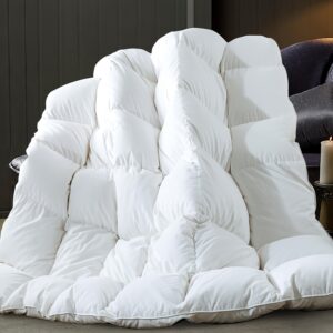 8c9725ca-c7af-4615-aedb-6497b432ac11.jpg Luxury White Italian White Goose Down Duvet - All Season Goose Down Duvet - Super Soft 650 Filling Power - Hotel Series Of Down Comforter Inserted Into The Plush Medium Temperature Quilt