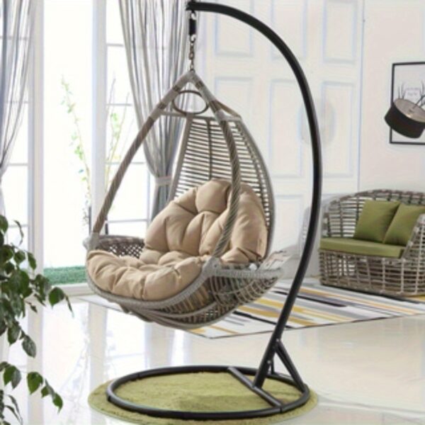 8fe5f46af7e84b18adfba04959298218-goods.jpeg Thickened Hanging Chair Cushion - Luxury Polyester Fiber, & Wear-Resistant, Non-Slip Square Design for Indoor/Outdoor Use, All-Season Comfort, Durable & Stylish for Balcony, Living Room, Patio, Garden, Patio Furniture, Modern Home Decor, Durable Fabric, Hammock Swing Outdoor, Hammock Stand Frame, Hammock Frame, Hanging Chair Cushion, Contemporary Hanging Chair, Living Room Chair Cushion, Garden Chair Cushion, Garden Furniture Cushions, Exterior Garden Cushion, Cushions For Chairs