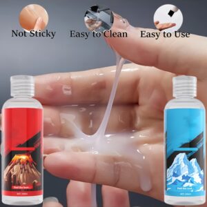 Suitable for Men and Women Body Lotion, Ice and Fire Experience, Cooling, Non-Dry, Party Gift, Hypoallergenic, Suitable for All Light Beige Types, Non-Slip, Easy to Clean, Odorless, No Residue, Can Be Used Daily
