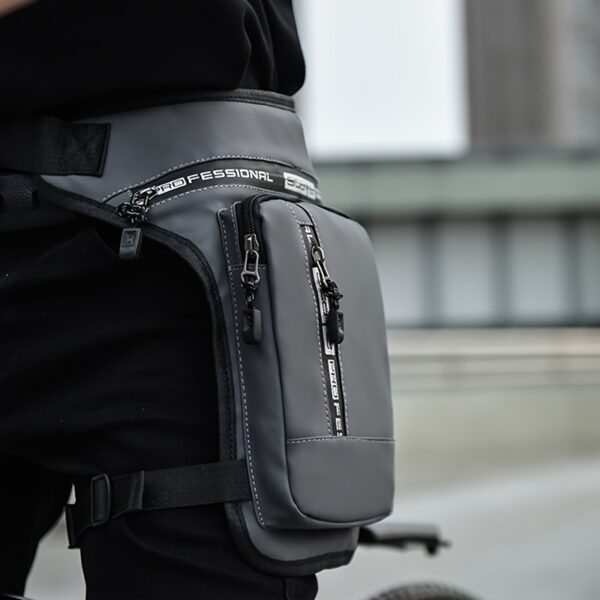 Unisex Lightweight Adjustable Waist Pack - Durable Polyester Running Belt Bag with Multiple Zipper Compartments & Padded Straps for Gym, Hiking, Outdoor Sports (Black), Running Waist Bag, Hiking Essentials, Functional Pouch, Secure Storage, Compact Pouch, Fitness Enthusiasts