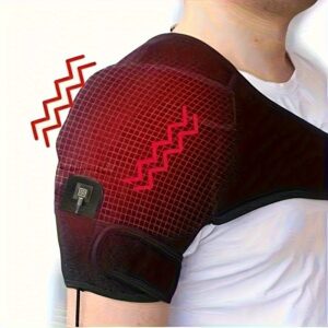 USB Heated Shoulder Massager - 3-speed Temperature Control - Relax knees, keep warm, massage tool, heating pad, Mother'S Day, Father'S Day gift, Valentine'S Day & Birthday Ideal Gift, Men'S & Women'S Fitness Gift