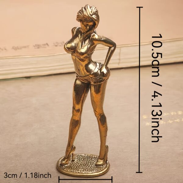 98c4137c-eff5-45ff-8b57-862770afb948.jpg 2 Creative Pure Copper Statues of Beautiful with Fair Light Beige, Long Legs, and Sexy Figures - Perfect as a Gift, No Electricity Required