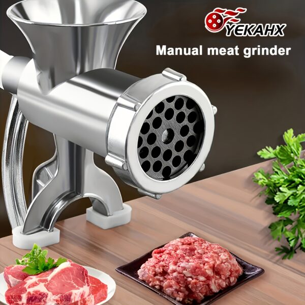 Manual Meat Grinder, Household Hand Cranked Grinder, Homemade Sausage Maker, Manual Kitchen Grinder, Used For Chopping, Stirring, Cutting, Kitchen Essentials, Kitchen Tools, Kitchen Accessories, Holiday Gifts, Father'S Day Gifts