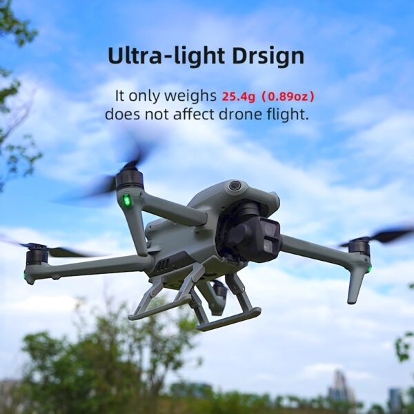 [Enhanced Landing Gear] DJI AIR3 & AIR3S Foldable Landing Gear | Enhanced Support Legs, Anti-Collision Crash Protection, ABS Material, DIY Upgrade Accessory Kit