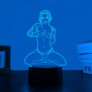 Illusion 3D creativity, acrylic sexy character pattern night light, suitable for bedroom and room decorative lights, gift lights, artistic ornaments
