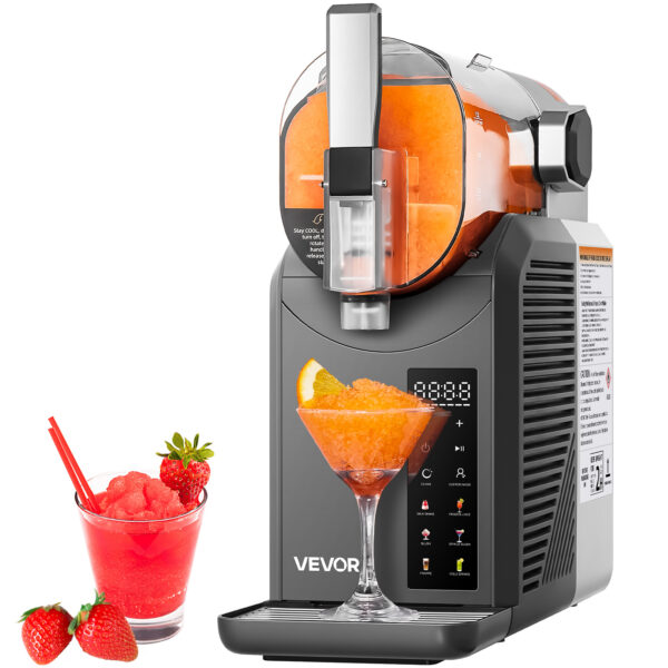 VEVOR 2L Slushy Machine No Ice Needed Frozen Drink Maker 6 Preset Programs for Home