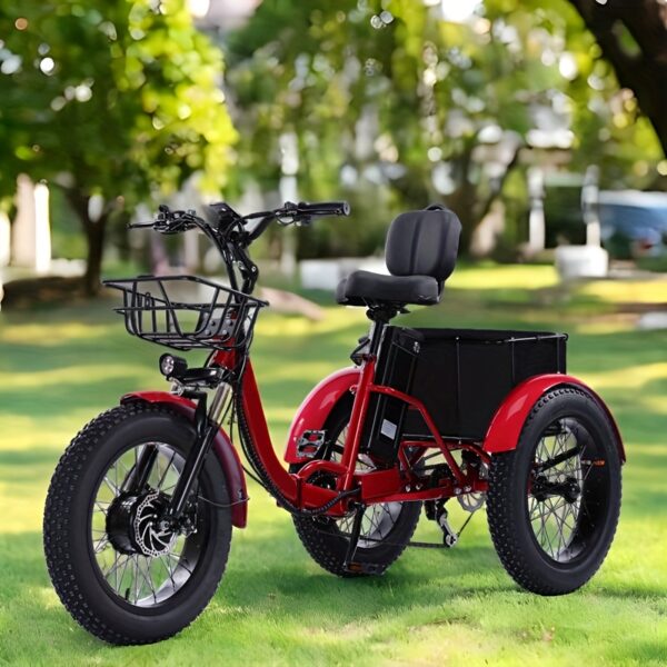 [700W Foldable Electric Tricycle for Adults] 20"X4.0" Tire Electric Trike, Peak 700W 3 Wheel Electric Bike, 7-Speed Electric Trike for Adults, 48V 15AH Removable Battery Electric Bike, PAS Range Up to 50 Miles, Max Speed 20 Mph, LCD Dashboard