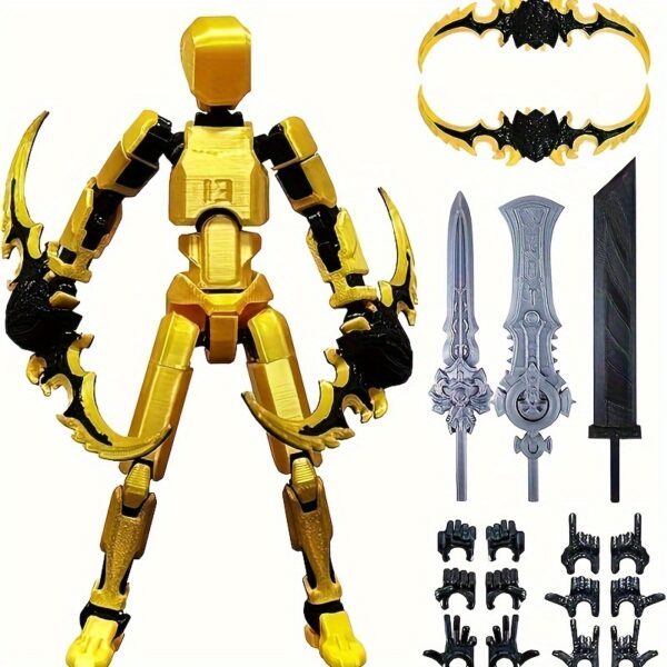 [13 Action Figure Set] 3D Printed Multi-Jointed Action Figures, Titan 13 Action Figure Set, Nova 13 Action Figure, Dummy Robot 13 Action Figure, for Collectors Desktop Decorations, Assembly Completed