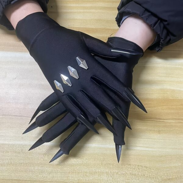 a2b434c0-d398-4fc1-a91b-d2d547301efa.jpg Halloween Anime Cosplay Black Short High Elasticity Night Watchman Eclipse Nail Gloves