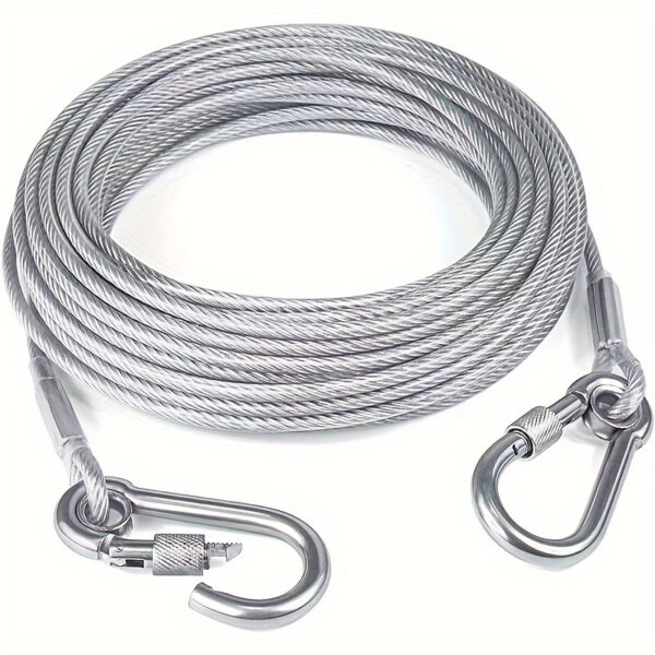 [Stainless Steel Dog Chain] Reflective Rust Resistant Stainless Steel Dog Chain | for Medium Large Dogs | Available in Length 118.11inch/ 181.1inch/ 354.33inch/ 590.55inch