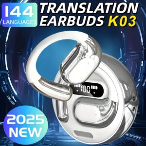a3b7b063-c2a0-45ad-ba3c-4f32e3da8301.jpg AI Real-time Translation Wireless Headphones, OWS Language Translation Earbuds, 144 Languages, 3-in-1 Translation Earbuds with iOS and Android Systems, suitable for learning, business and travel