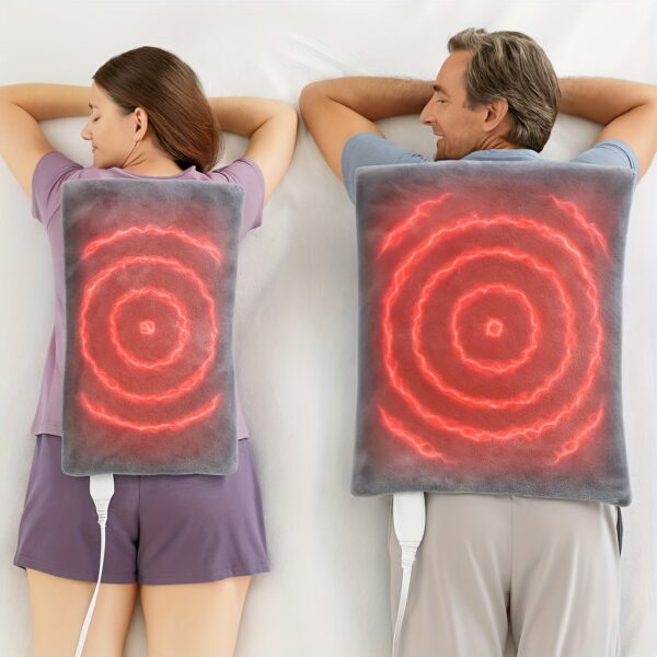 Weighted Soft Flannel Heating Pad with Graphene Layer, 24×12in & 33×17in, 5-Layer Thick Fabric, Quick 30s Heat-Up, Cozy Winter Warmer, Machine Washable, Auto Shut-Off – Perfect for Home or Office Use, Home Heating, Cold Weather Comfort, Cozy Warmth, Warmth, Durable Construction, Highquality Fabric, Fast Heat Up, Heating Pad Extra Large, Heating Pad Extra Large, Heating Pad For Cramp, Electric Heating Pad, Shoulder Heating Pad, Heat Pad