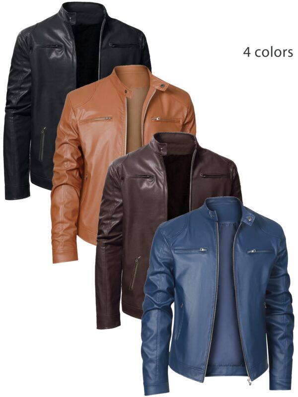 a5351eb32a7e82141fa273a0e778a487_N6zIROheEq0dS.jpg 2023 New Stylish Windproof Stand Collar Jacket for Men, Suitable for Spring And Autumn Outdoor Casual Motorcycle Wear.