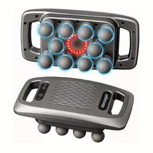 Professional Fascia Massage Gun with 9 Modes And 9 Intensity Levels, Providing Deep High-Frequency Vibrations for. It Features a 2000Mah Large Capacity Lithium Battery, USB Charging, an LED Display, And a Low-Noise Powerful Motor, Suitable for Home, Office, And Gym Use.