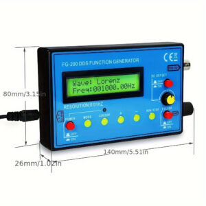 a8783d8b85a747f8a22e151f262622bb-goods.jpeg 1pc FG-200 DDS Signal Generator - Compact, USB Powered, Multi-Waveform (Sine, Square, Triangle, Sawtooth, ECG, Exponential Rise/Fall, Lorentz Pulse, Gauss Pulse, Sinc Pulse, Half-Wave, Full-Wave, Schumann Wave, Noise Wave), ABS Material, 0.01Hz-500KHz Range, with Frequency Counter, Adjustable Filters, for Electronic Circuit Testing, Oscilloscope Attenuator & Probe Adjustment, Professional Use