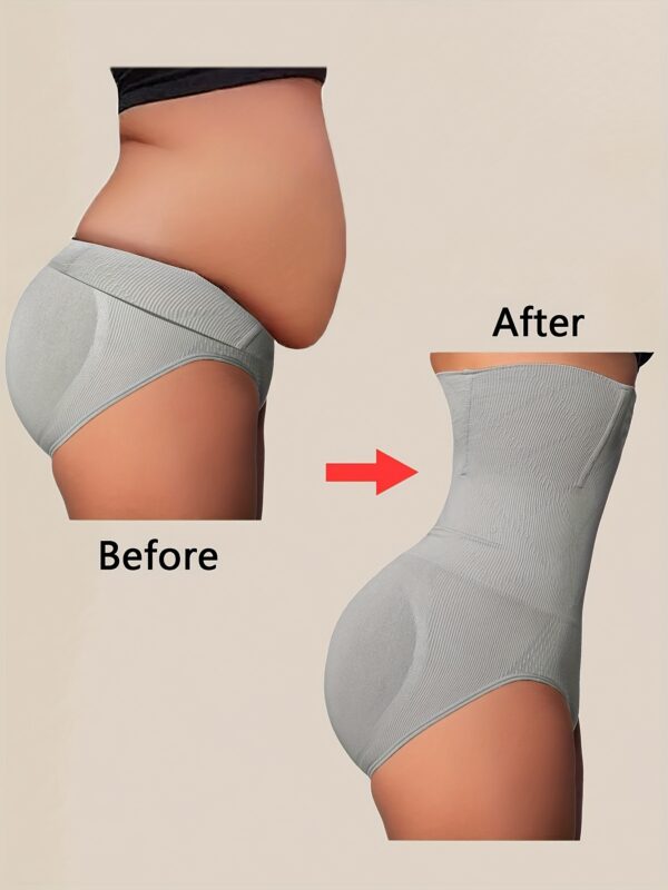 High-Waist Postpartum Shaping Shorts-Seamless Tummy-Control Panties with 3D Contour Cut, Anti-Slip V-Waistline & Breathable Nylon Blend for Stomach Support & Butt Lift, Soft Lining Gusset, Non-Roll Edges