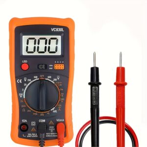 Digital Multimeter for Home Appliances, Pocket Multimeter, Multifunctional Tester, Voltmeter, Ammeter, Ohmmeter, AC/DC Ohmmeter, and Backlit LED Diode Voltage Tester, Without Battery