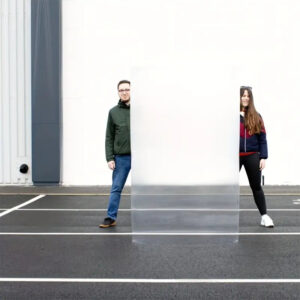 aec8fed38b3340ab80a91a23d136cc8d-goods.jpeg Magic Invisible Lens Plate - Transparent Illusion Mirror for Street Magic, Camping Parties & Outdoor Performances - Durable Lightweight Design with 3D Effect, Perfect for Tricks and Audience Surprises, Magic Props, Party Accessories, Sleek Appearance, Highquality Optics