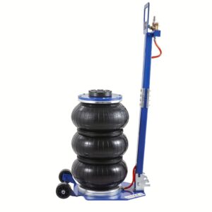 Happybuy Air Jack, 3 Ton/6600 Lbs Capacity, Triple Bag Design, 17.7" Max Height, 3-5 Second Lifting, Includes Six Durable Steel Pipes, Extendable Handles For Vehicle Maintenance