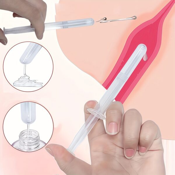 [5ml Plastic Gel Syringe] 5ml/5g Plastic Gel Applicator Syringe - 1-Pack/5-Pack | Precision Dispensing, Hygienic Single-Use Design for Lab, Medical & Personal Care | Liquid Measurement Tool, Transparent Body, Easy Grip, Compact, Smooth Dispensing, Dosing Tool, Skincare