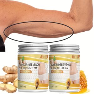 Two Jars of Firming Cream, 100 Grams/3.52 Ounces - a Moisturizing Lotion Containing Glycerin And Vitamin E, Suitable for All Skin Types, Nourishing Cream for Massaging The Abdomen, Arms, Legs, Back, And Waist, for Daily Moisturizing Care.